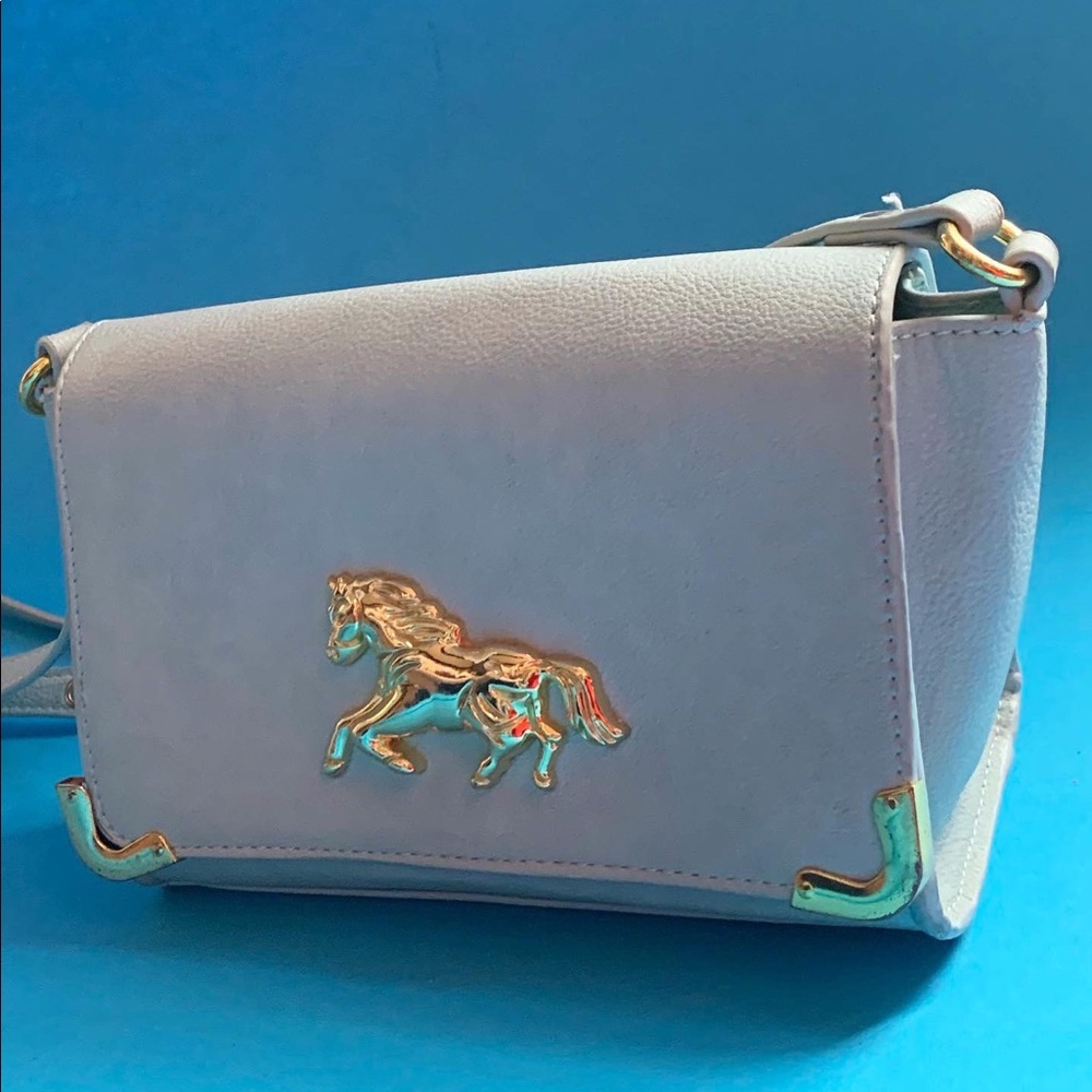 VINTAGE GOLD HORSE BAG